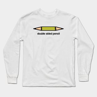 Double Sided Pencil Long Sleeve T-Shirt